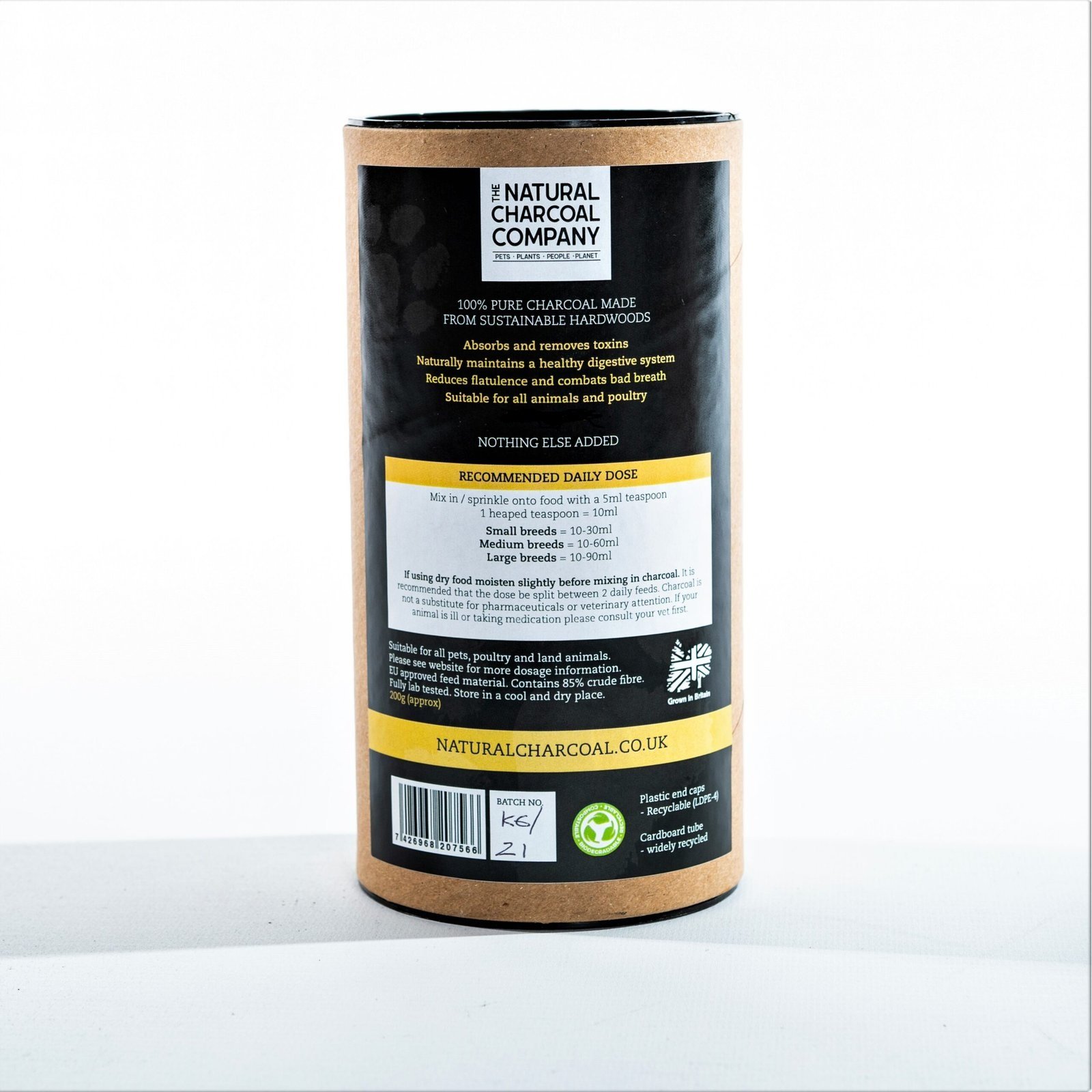 Granulated Charcoal Dog Food Supplement – 200g - Image 3